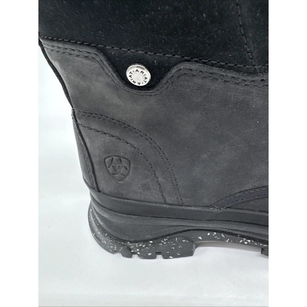 Ariat Moresby H2O Women 7.5B  oily Distressed Black Waterproof Boot‎ New
